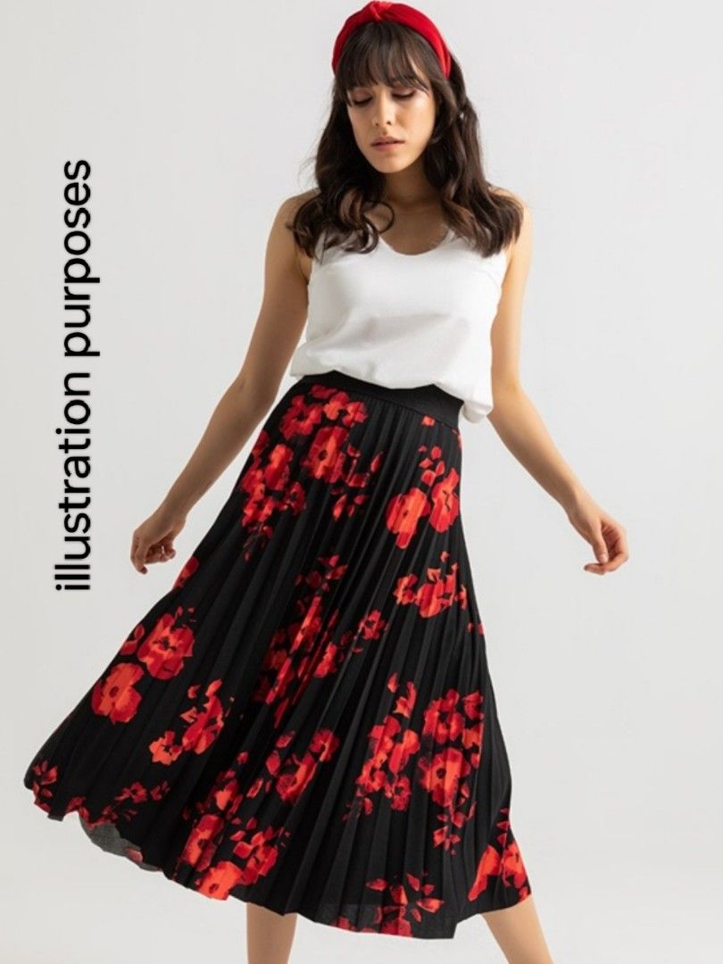 Pleated skirt xl on sale