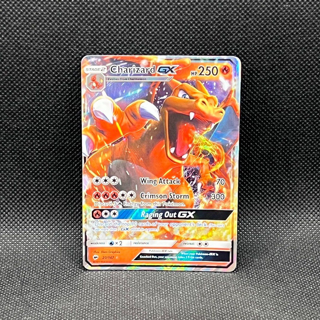 Pokemon Card FIRECRACKER 20/147 Holo GX Sun & Moon 3 SL3 EN USED