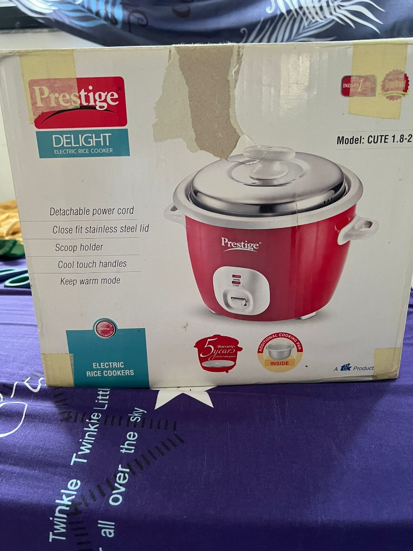 Prestige Rice cooker 1.8L, TV & Home Appliances, Kitchen Appliances