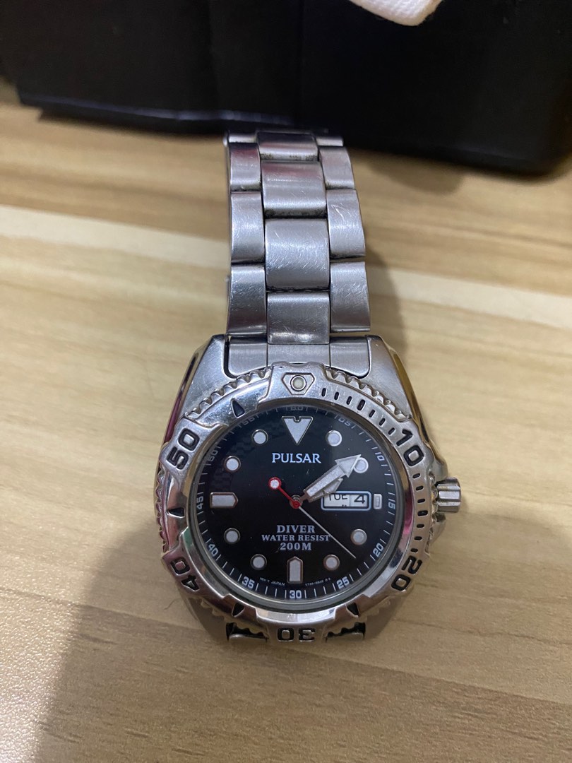 Pulsar Diver Water Resistant Watch Men s Fashion Watches Pulsar Diver Water Resistant Watch Men s Fashion Watches