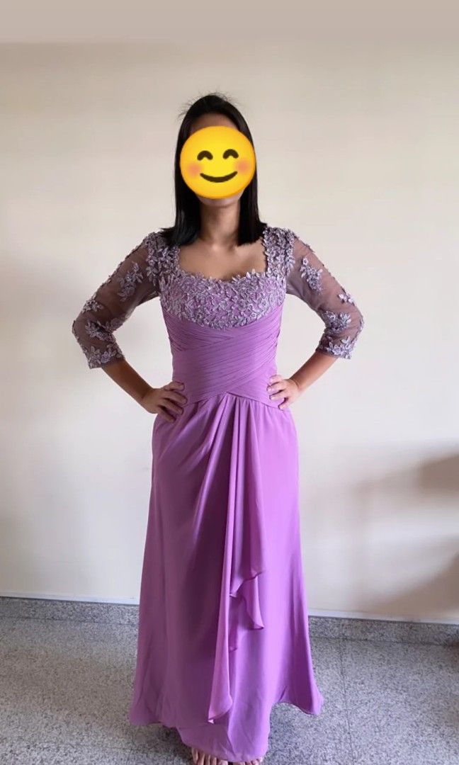 Purple formal hotsell gown