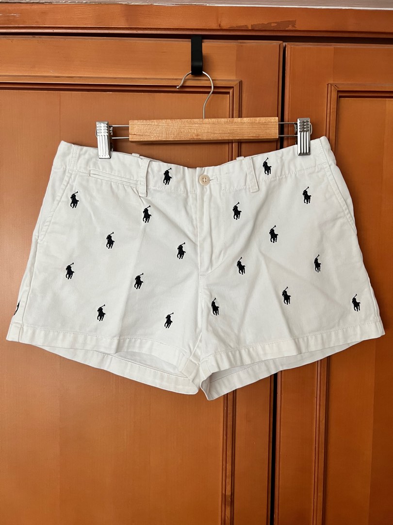 Women's polo shorts best sale with logo