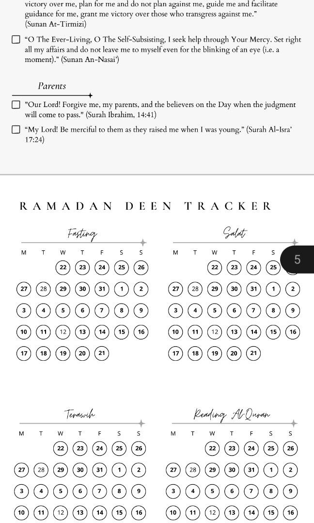Ramadan 2023 Digital Planner, Hobbies & Toys, Books & Magazines