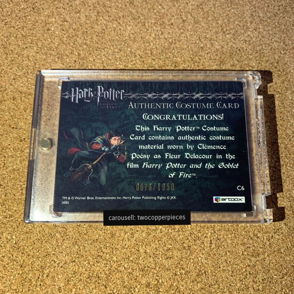 Rare ARTBOX Harry Potter Trading Card Clemence Poesy as Fleur Delacour