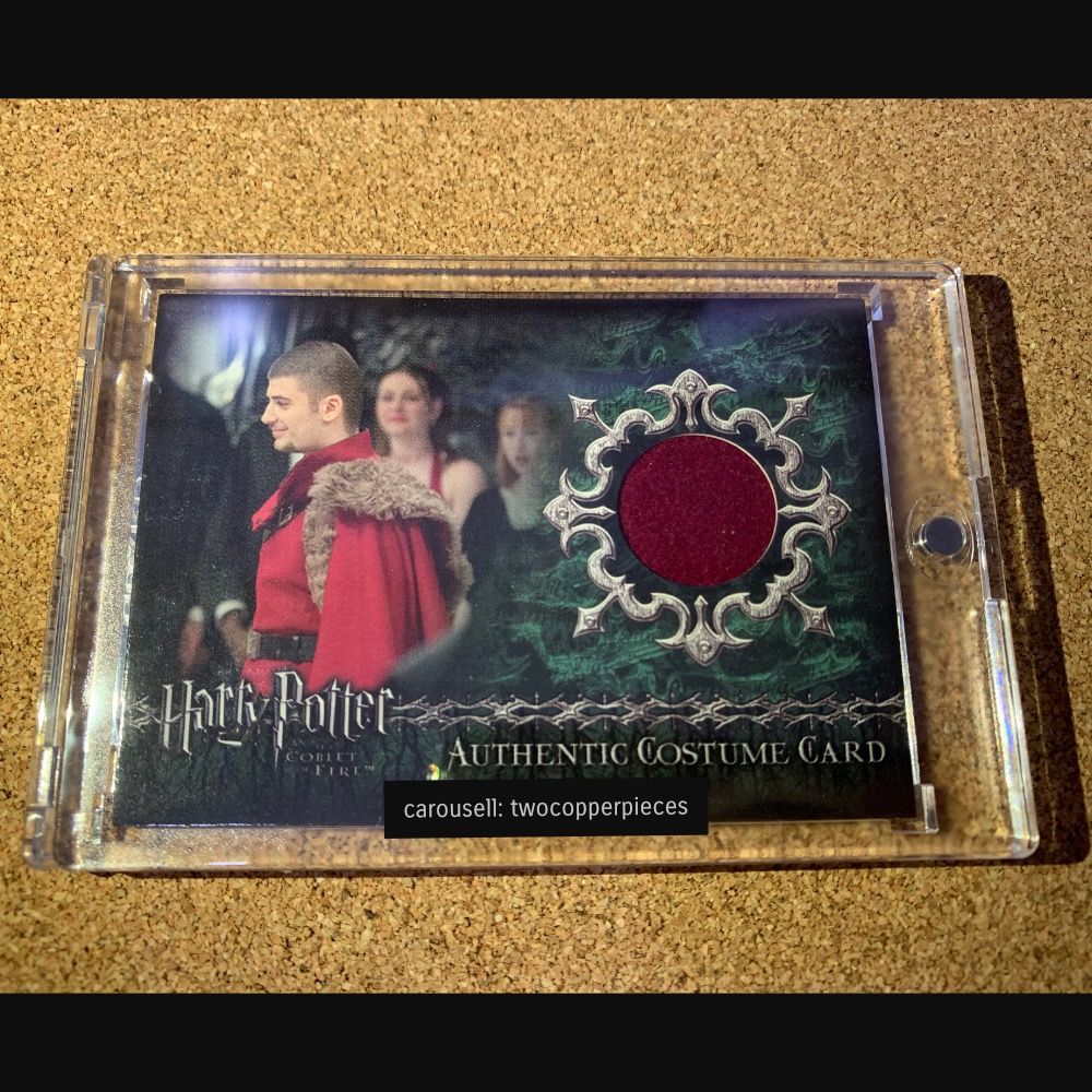 Rare ARTBOX Harry Potter Trading Card Durmstrang Student Costume Card