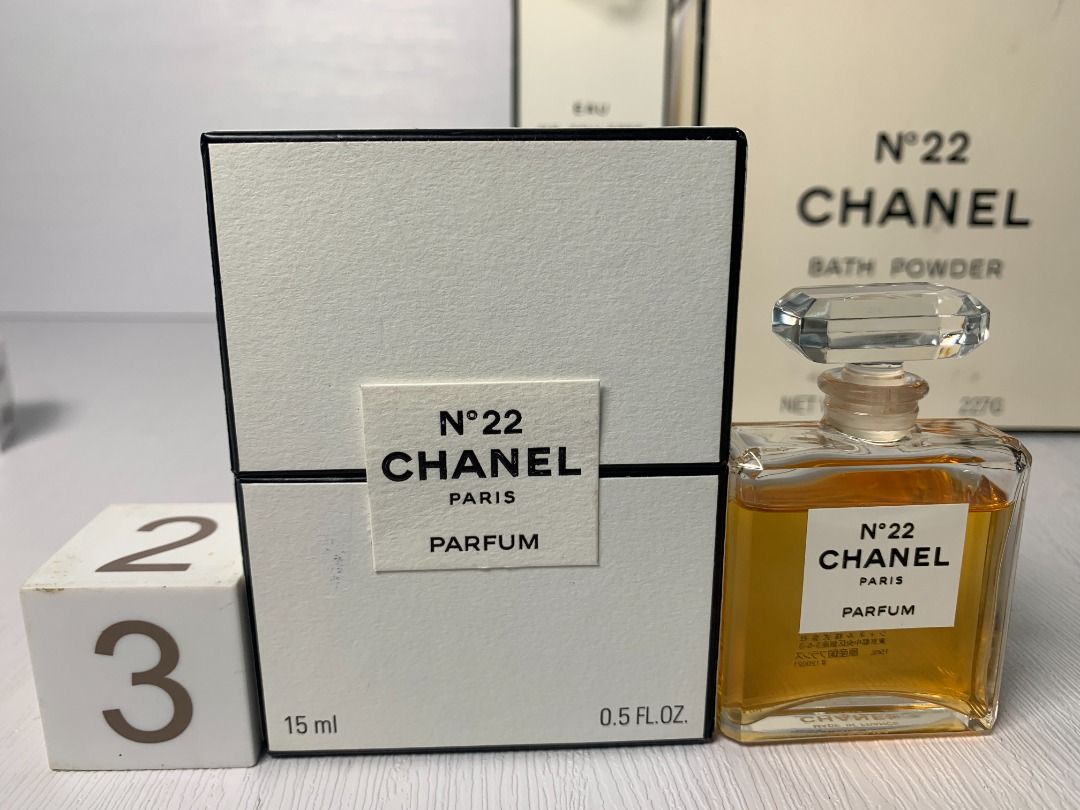 Rare Chanel no.22 eau de toilette 50ml parfum 7.5ml 15ml Bath