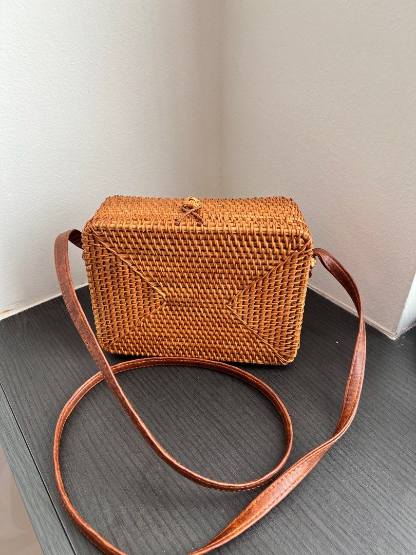 Ratan Rectangular M Crossbody Bag, Women's Fashion, Bags & Wallets