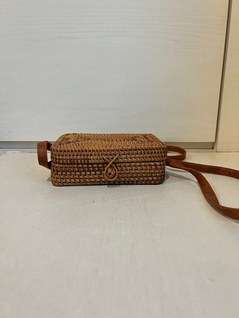 Ratan Retangular (S) Crossbody Bag, Women's Fashion, Bags & Wallets