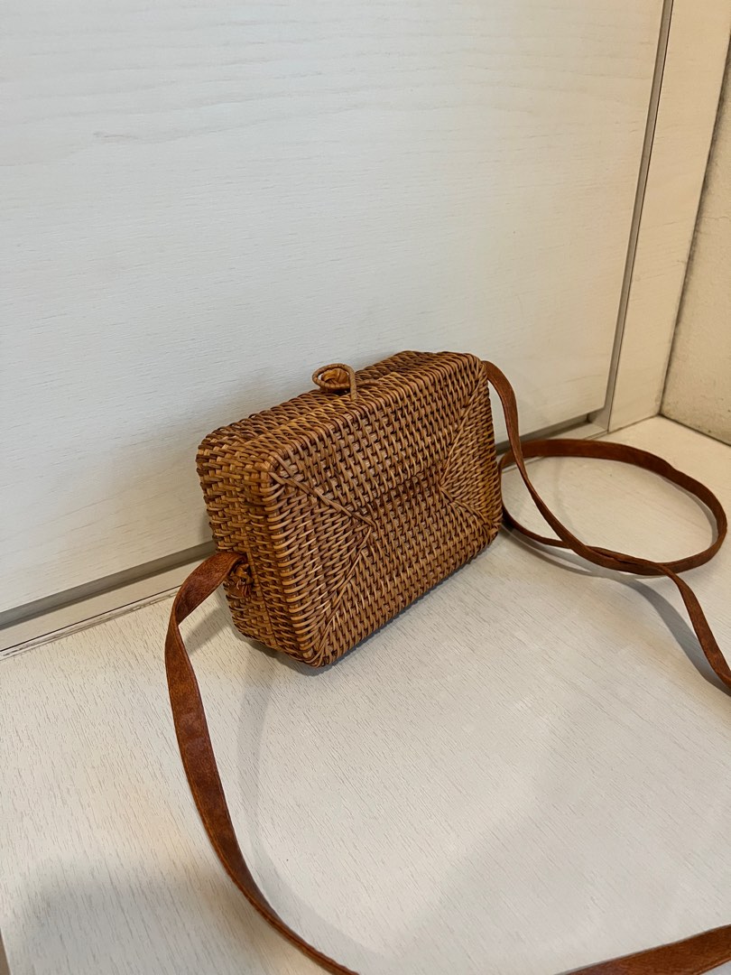 Ratan Retangular (S) Crossbody Bag, Women's Fashion, Bags & Wallets