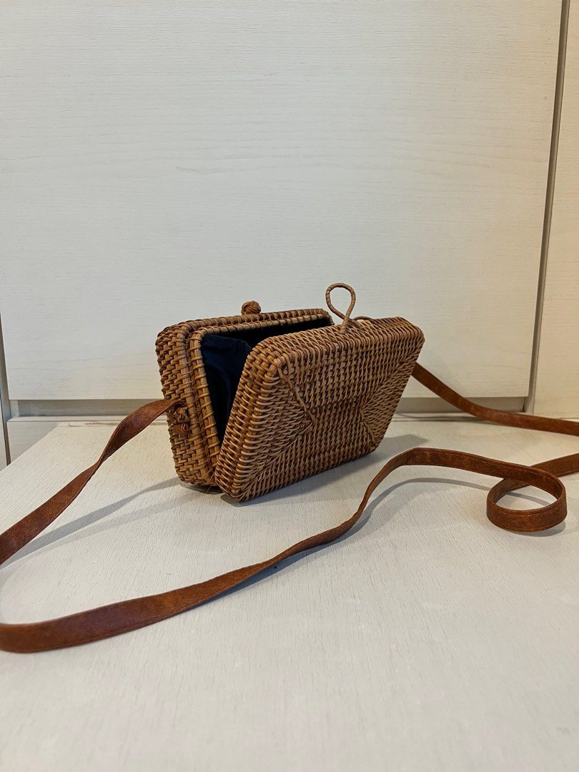 Ratan Retangular (S) Crossbody Bag, Women's Fashion, Bags & Wallets