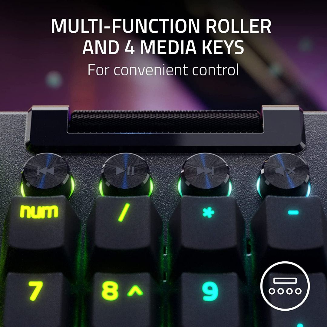 Razer BlackWidow V4 Pro - Mechanical Gaming Keyboard498232922085140483