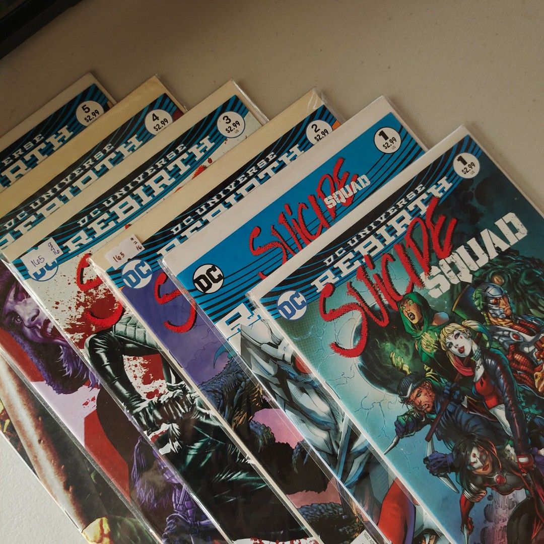 Rebirth Suicide Squad (1-11) (Category: Comics & Manga) located in Calamba. Submitted by jemikaye (Listing ID 1216315139, Image 2). Description: For take all only!!! Bought it all from Filbars. No haggling please 🫶🏻 Thank you!.