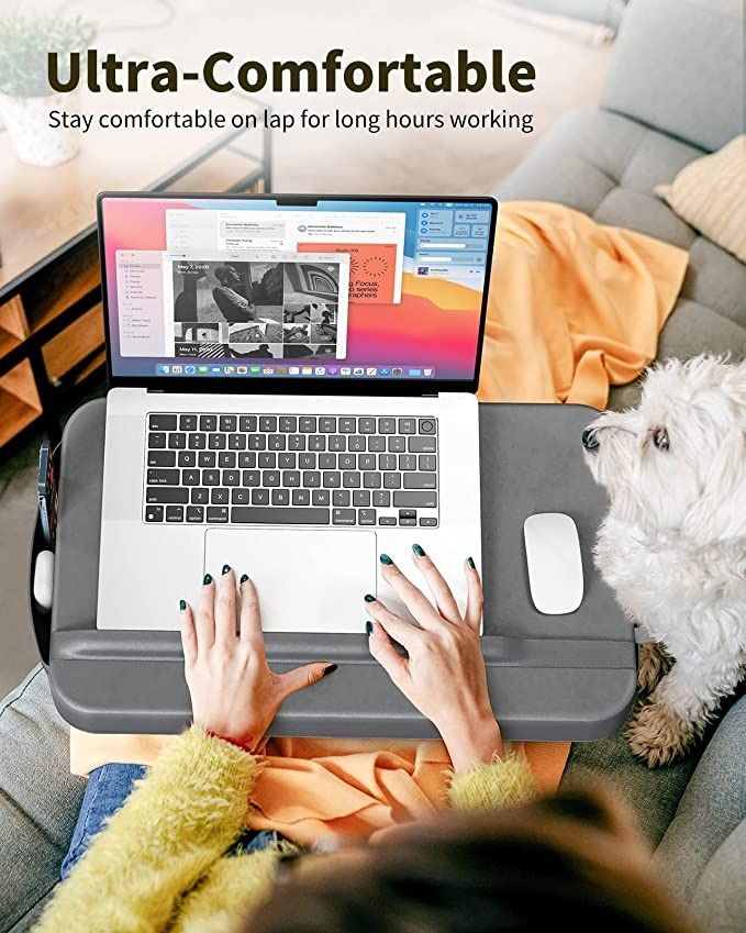 SAIJI Lightweight Ergonomic Lap Desk Laptop Table Portable Laptop Stand