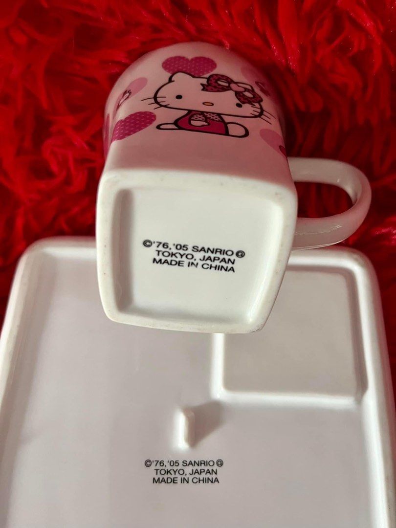 SANRIO Hello Kitty Cup & Saucer, Furniture & Home Living, Kitchenware