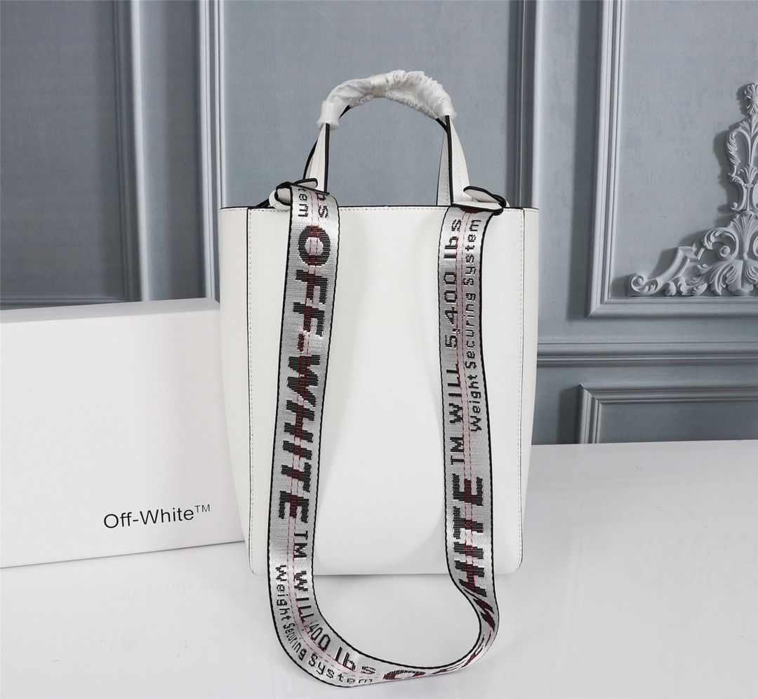 Sculpture leather crossbody bag Off-White White in Leather - 34546941