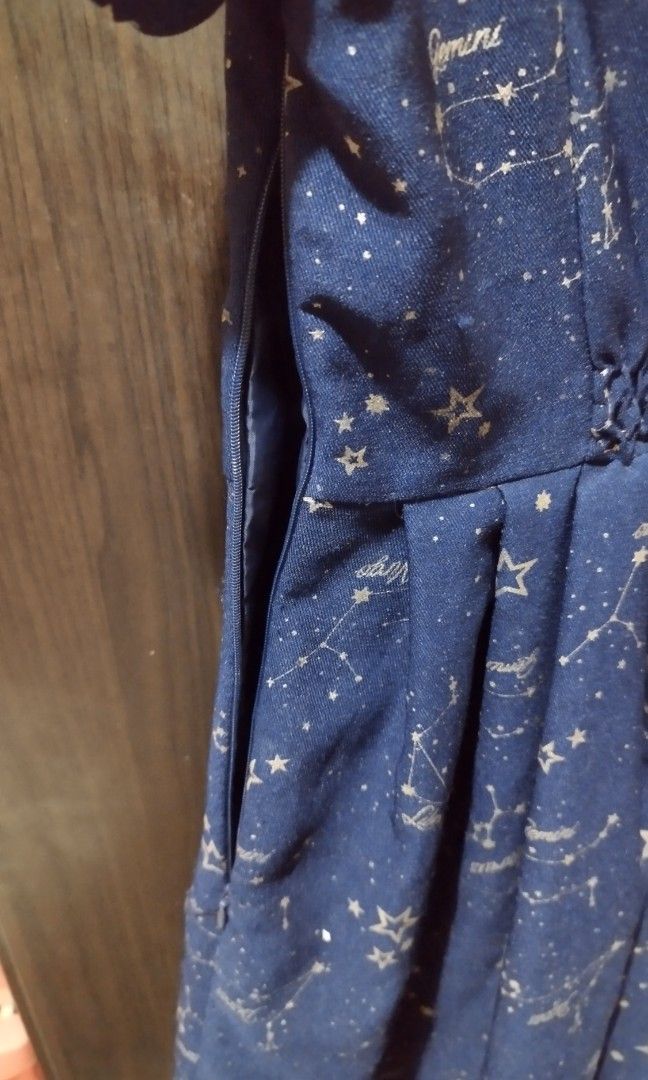 Secret Honey by Honey Bunch Constellation Zodiac Sign Navy Blue Dress