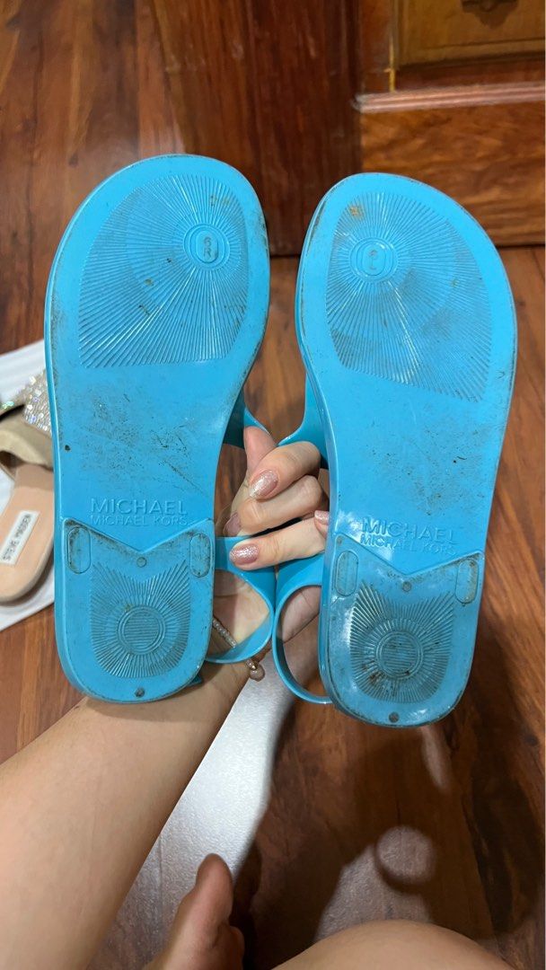 Michael kors blue jelly sandals new arrivals