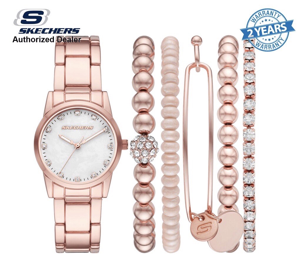 Skechers rose new arrivals gold watch