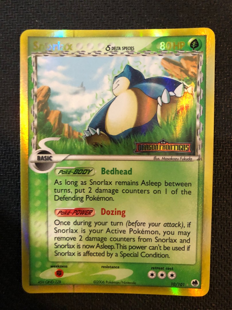 Snorlax [Reverse Holo] 10 Pokemon Dragon Frontiers Pokemon Cards/TCG