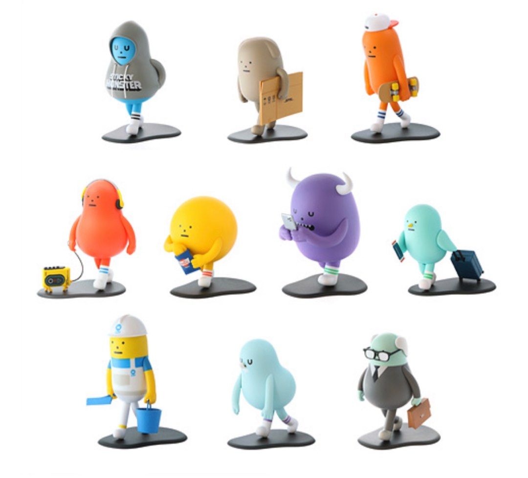 Sticky monster lab sml mini figure 全套, 興趣及遊戲, 玩具