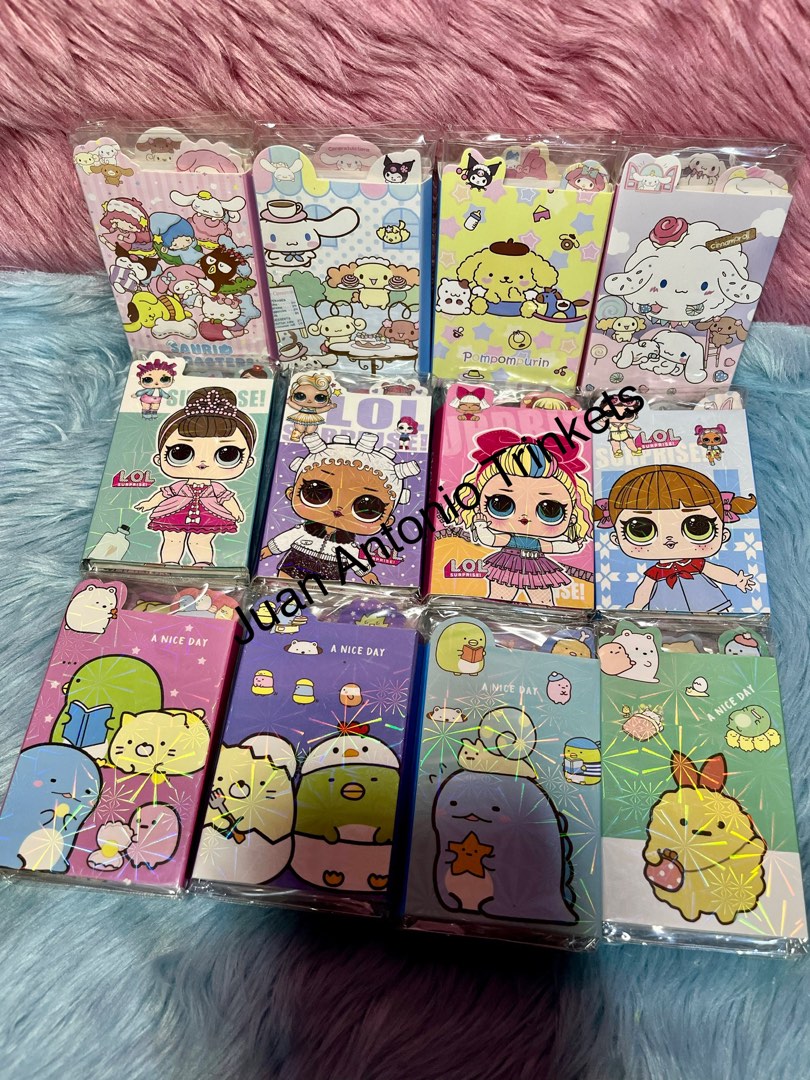 Lol Notepads Sticky Note Memo pad note pad 6in1 Sanrio LOL Sumikko, Hobbies & Toys ...