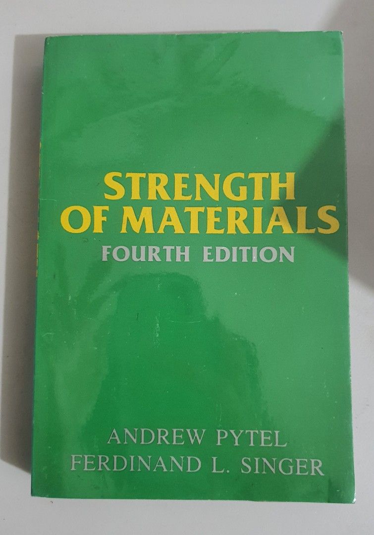 Strength of Materials by Pytel & Singer, Hobbies & Toys, Books