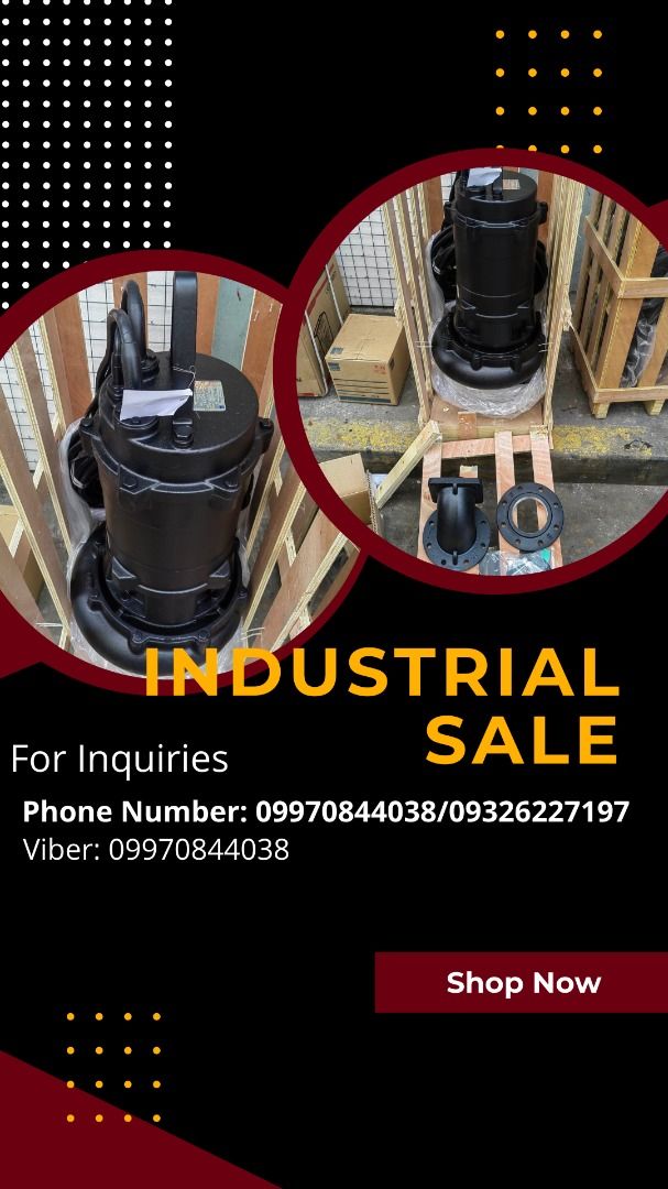 Submersible Sewage Pump Ebara (Category: Industrial Equipment) located in Manila. Submitted by 09970844038rean.hayai (Listing ID 1216296895, Image 1). Description: Submersible Sewage Pump Ebara Brand: Ebara Power: 20HP 220V/60Hz, Three Phase Price: 247,000.00 For Inquiries Globe:📞☎@0997-084-4038 Smart:📞☎@0932-627-7197 Viber:📞☎@0997-084-4038 Whatsapp:📞☎@0997-084-4038 Wechat:📞☎@0997-084-4038 Email me@ 📫📑n-s-n-r-e-a-n-@-g-m-a-i-l.-c-o-m PRICE