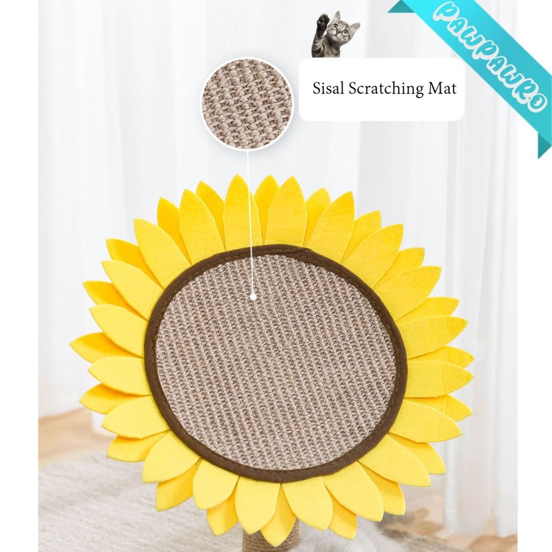 Sunflower Cat Scratching Pole Scratching Mat post, Pet Supplies, Homes & Other Pet Accessories