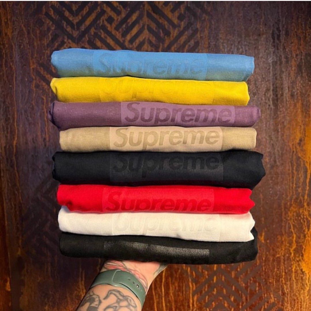 Tonal box logo hoodie top