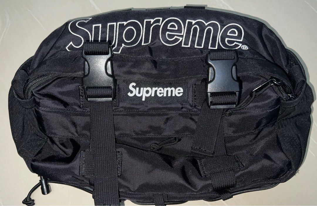 supreme waist bag fw 19 black