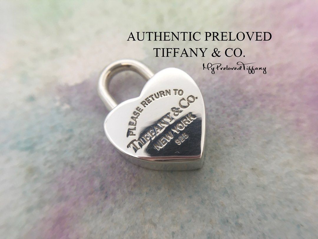 Preloved Tiffany & Co. Return To Medium Heart Love Lock Small Link