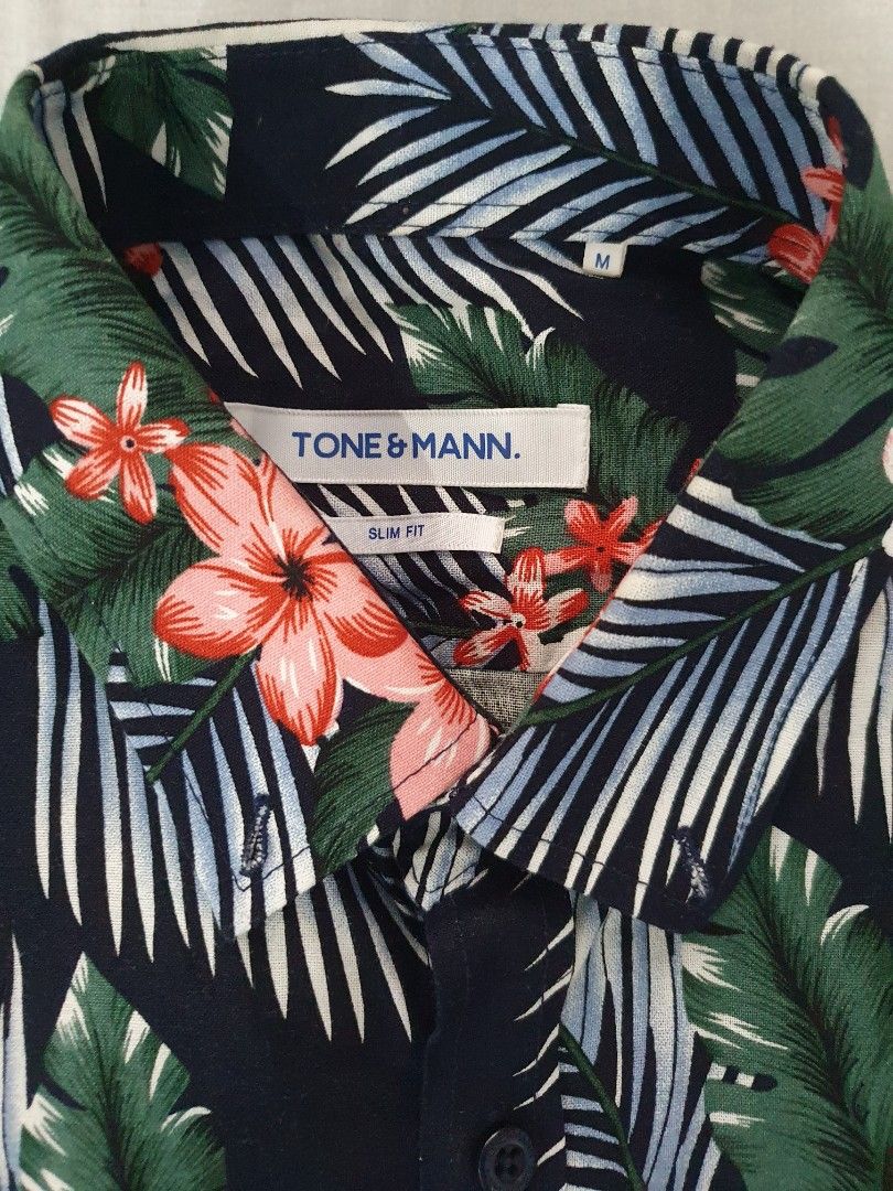 Tone & Mann Floral Shirt, Men's Fashion, Tops & Sets, Formal Shirts on ...