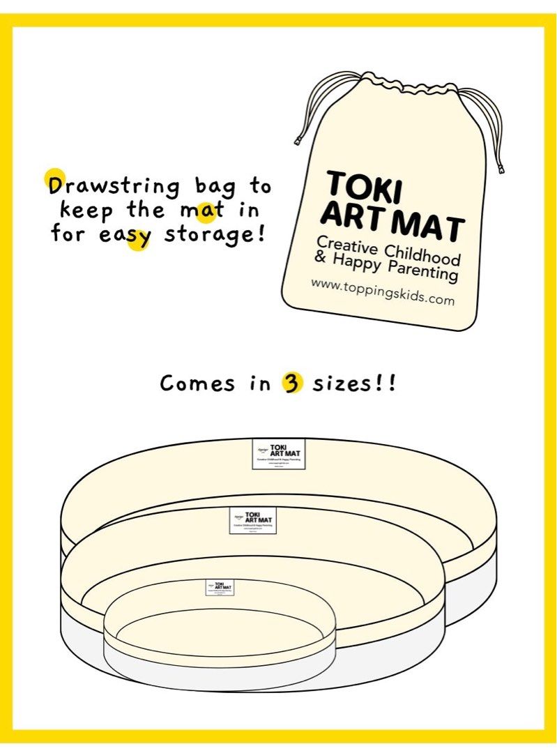 Toppings Kids Toki Art Mat Size L, Babies & Kids, Infant Playtime on