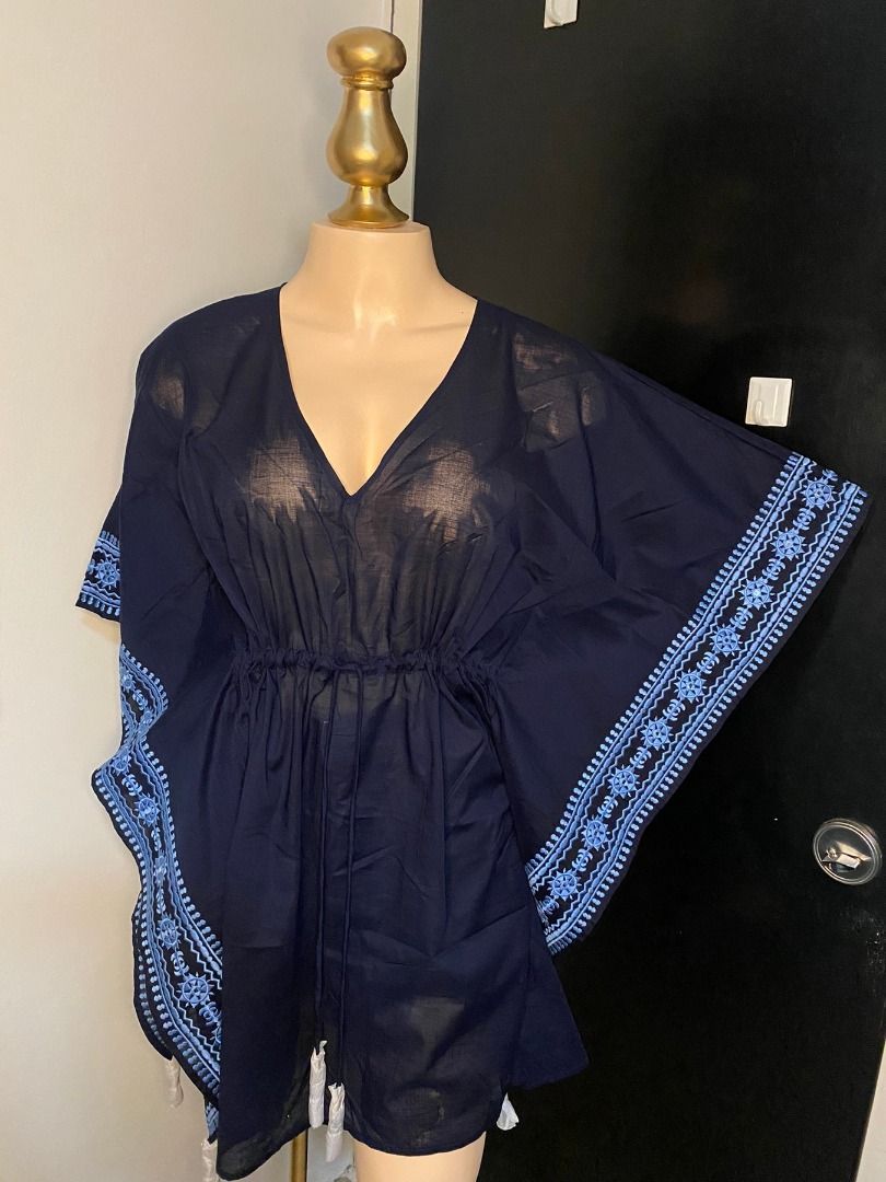 Tory Burch Ravena Beach Caftan, Luxury, Apparel on Carousell