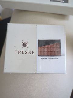 Tresse card holder brown