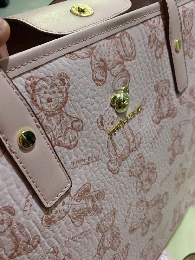 Twing Bear shoulder bag with sling bag on Carousell
