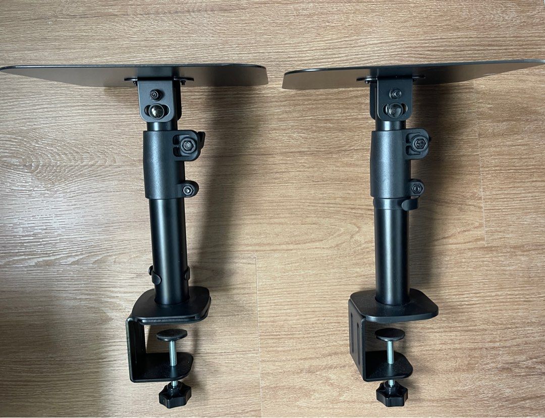 ULTi Desktop ClampOn Studio Monitor and Speaker Stand Set, Audio