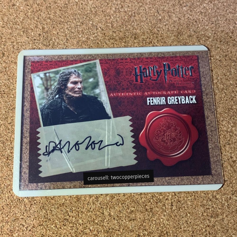 Ultra Rare ARTBOX Harry Potter Trading Card Dave Legeno as Fenrir