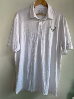 Under Armour white dri-fir poloshirt