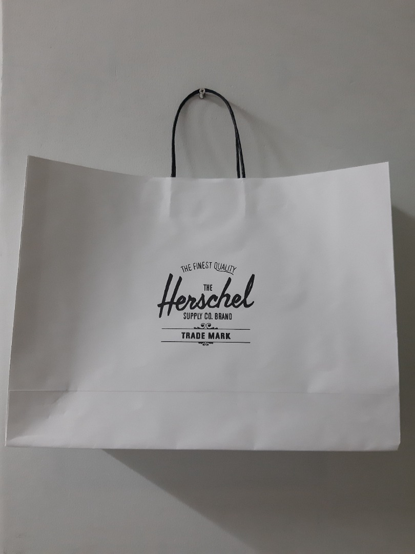 USED Herschel paperbag Luxury Accessories on Carousell