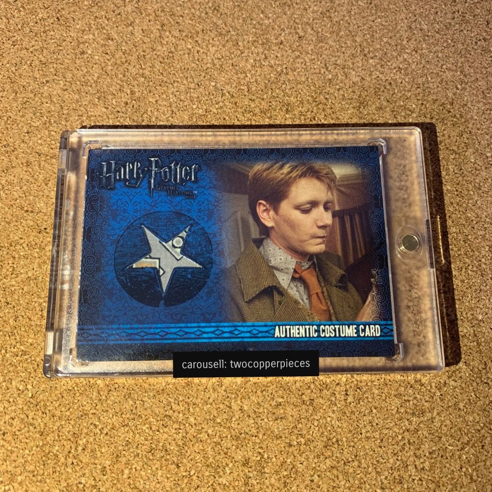 Very Rare ARTBOX Harry Potter Trading Cards James and Oliver Phelps as