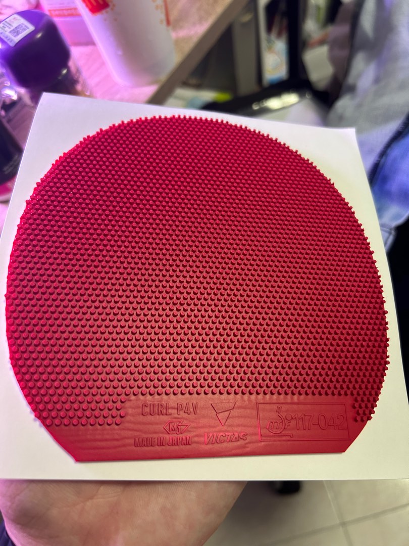 Victas Curl P4V Long pimples for chopping. Almost new use one time