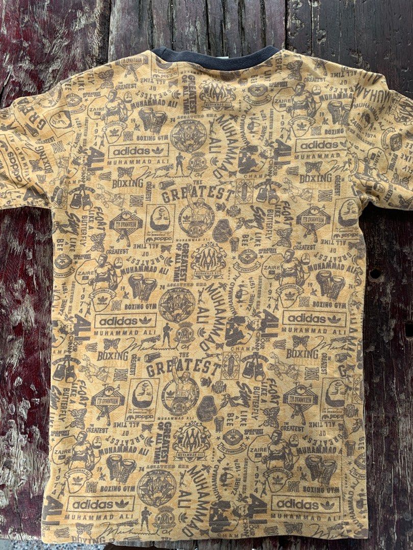 Vintage adidas ATP KEYROLAN x Muhammad ali shirt, Men's Fashion, Tops