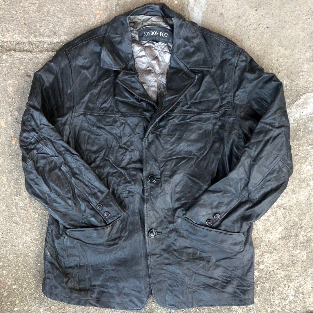 London fog leather coats top