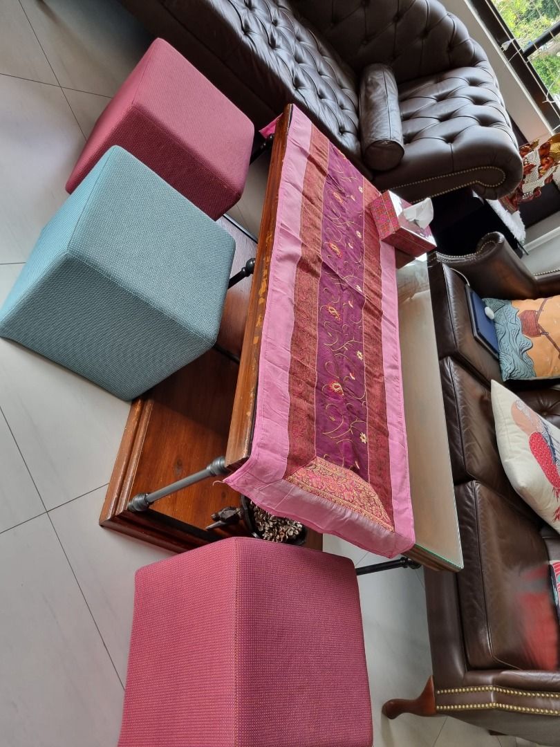 Vintage MidCentury Modern Wooden Coffee Table with Glass Top