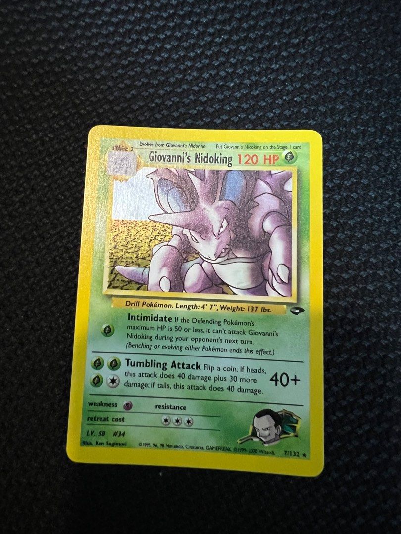 Vintage Pokemon Cards Nidoking Base Set Gym Japanese, Hobbies & Toys,  Memorabilia & Collectibles, Vintage Collectibles on Carousell