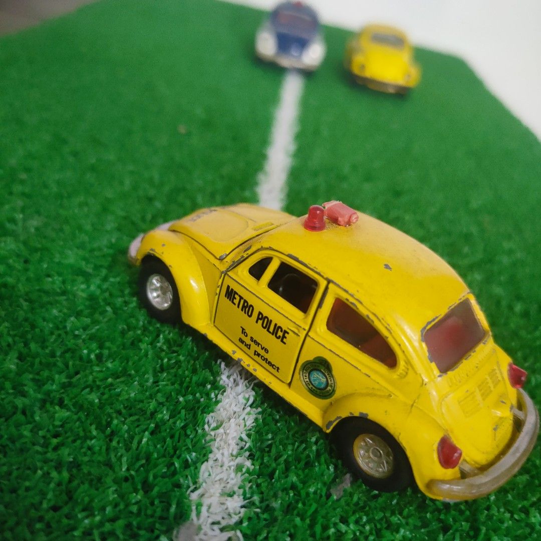 Rare Top ++ Tomica Dandy 1:43 Volkswagen 1200le Metro Police N° De-006
