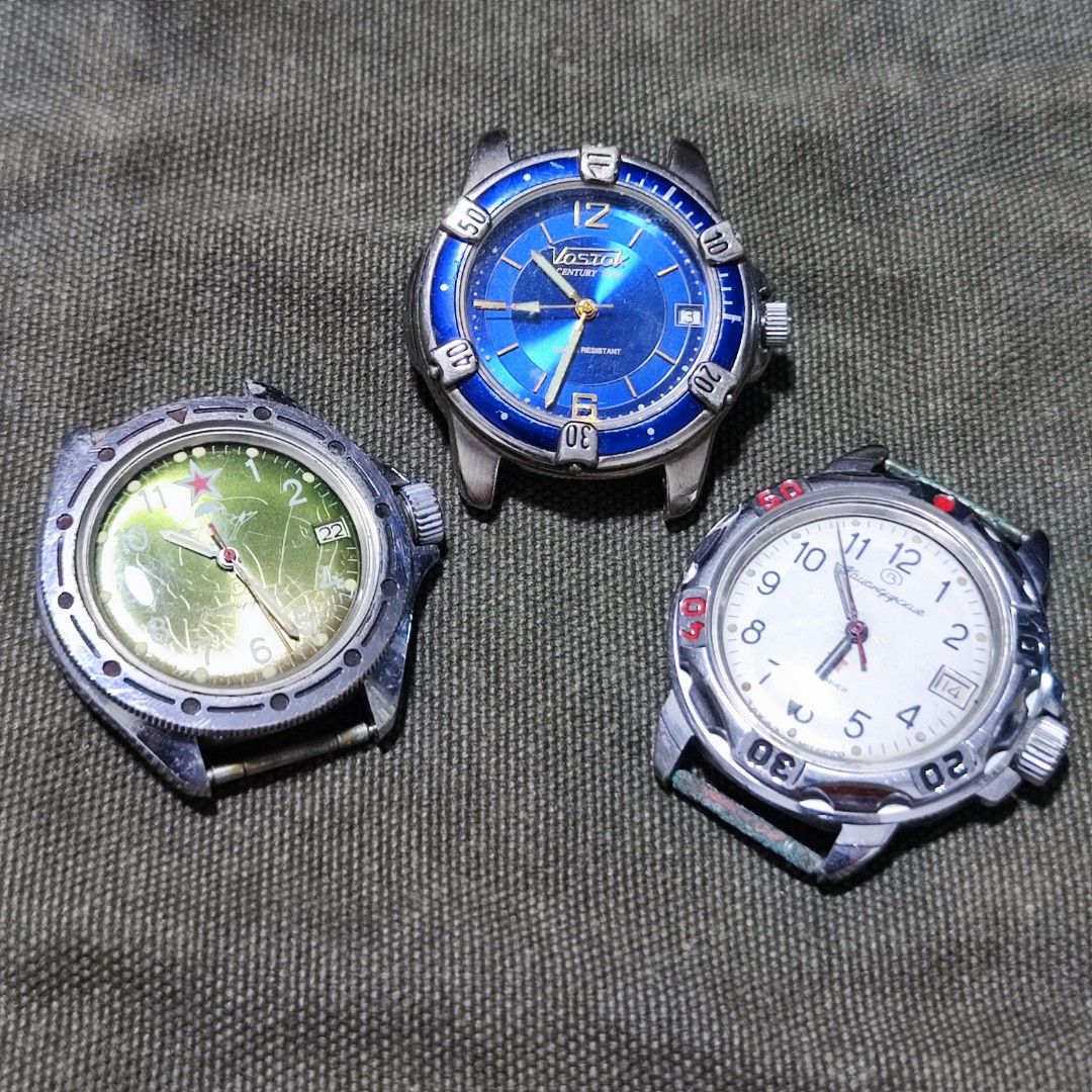 Vostok CenturyTime Automatic Kauahqupckue Manual Winding USSR Divers Vintages Watches 40mm Soviet Era Men s Fashion Watches Accessories Watches on Carousell
