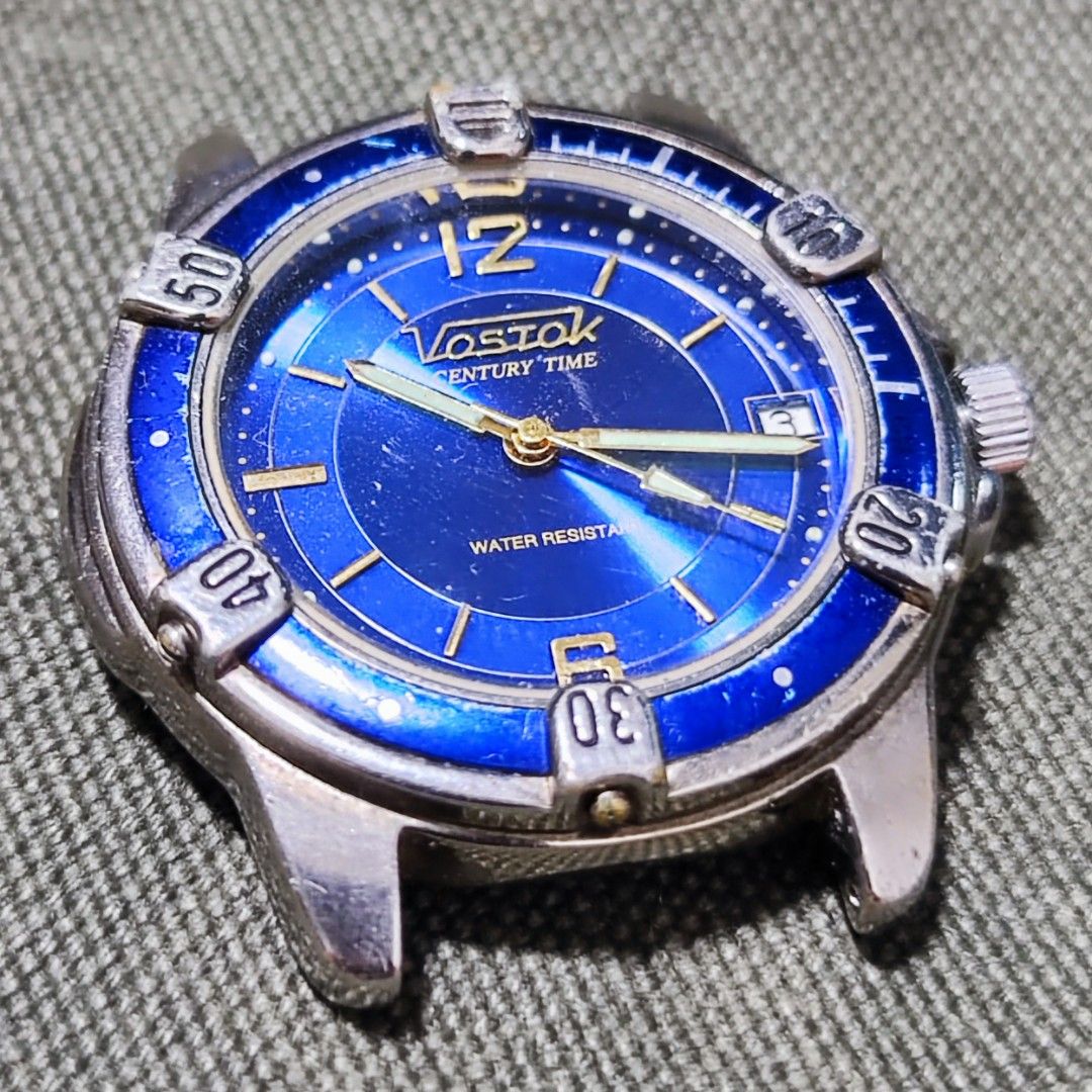 Vostok CenturyTime Automatic Kauahqupckue Manual Winding USSR Divers Vintages Watches 40mm Soviet Era