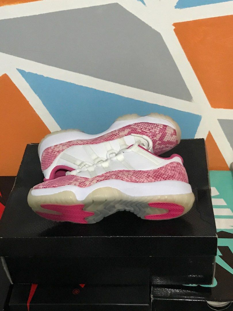 Jordan 11 snakeskin pink mens clearance